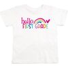 Hello First Grade Short Sleeve T-Shirt, White - T-Shirts - 1 - thumbnail