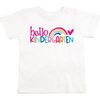 Hello Kindergarten Short Sleeve T-Shirt, White - T-Shirts - 1 - thumbnail