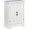St. James Wooden Floor Cabinet with 3 Shelves, White - Cabinets - 1 - thumbnail