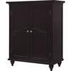 Versailles Wooden Floor Cabinet with 2 Shelves, Dark Espresso - Cabinets - 1 - thumbnail