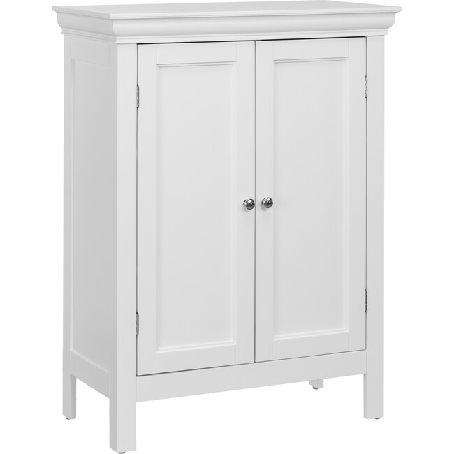 Stratford Wooden Floor Cabinet with 2 Shelves, White