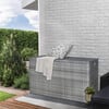 Wicker 154 Gallon Outdoor Deck Box for Cushions Storage, Gray - Outdoor Home - 2