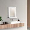 Stratford Wooden Wall Mirror with Storage Shelf, White - Cabinets - 4