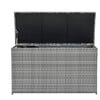 Wicker 154 Gallon Outdoor Deck Box for Cushions Storage, Gray - Outdoor Home - 6