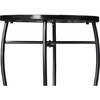Small 14" Round Outdoor Mosaic Side Table Planter Stand, Blue - Outdoor Home - 7
