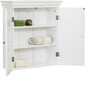 Stratford Wooden 2 Door Wall Cabinet, White - Cabinets - 7