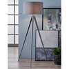 Romanza 62" Postmodern Tripod Floor Lamp with Drum Shade, Gray - Lighting - 6