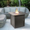 Outdoor Square 30" Propane Gas Fire Pit with Steel Base - Outdoor Home - 2