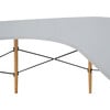 Roberto L-Shaped Corner Desk with Wood and Metal Details, White - Accent Tables - 5