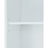 Newport Contemporary Wooden Over-the-Toilet Storage Cabinet with Shelves, White - Cabinets - 7