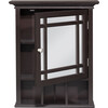 Neal Wooden Medicine Cabinet with Mirrored Door, Espresso - Cabinets - 6