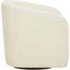 Monroe Faux Shearing Swivel Tub Chair, Ivory - Accent Seating - 7