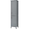 Mercer Mid Century Modern Bathroom Linen Tower Storage with Two Doors, Gray - Cabinets - 1 - thumbnail