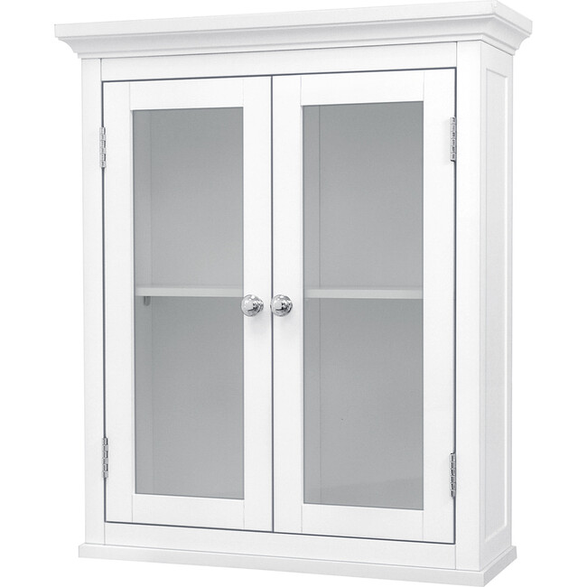 Madison Wooden Wall Cabinet with 2 Doors, White