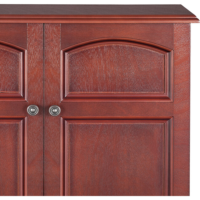 Martha Wooden 2 Door Wall Cabinet, Mahogany - Cabinets - 5