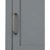 Mercer Mid Century Modern Bathroom Linen Tower Storage with Two Doors, Gray - Cabinets - 6