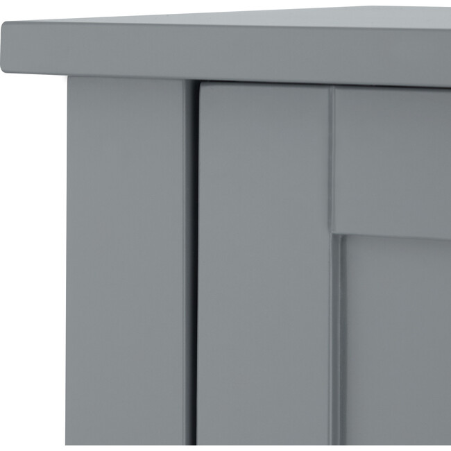 Mercer Mid Century Modern Bathroom Linen Tower Storage with Two Doors, Gray - Cabinets - 7