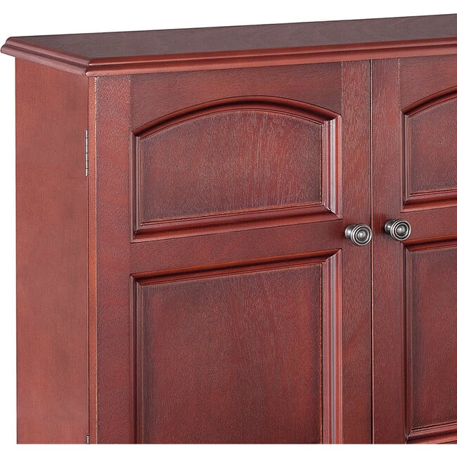 Martha Wooden 2 Door Wall Cabinet, Mahogany - Cabinets - 7