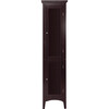 Glancy Wooden Tall Tower Cabinet with Storage, Dark Brown - Cabinets - 1 - thumbnail