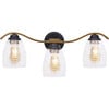 Heidi Dimmable 3-Light Bathroom Vanity Light, Black/Brass - Lighting - 6