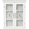 Delaney Wooden Wall Cabinet with 2 Doors, White - Cabinets - 1 - thumbnail