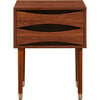 Dawson Side End Table Desk Storage With Drawer Walnut Style For Living Room Home and Office - Accent Tables - 1 - thumbnail