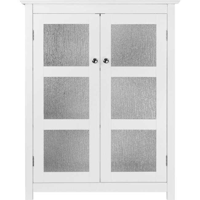 Connor 2 Door Floor Cabinet with Adjustable Shelf, White
