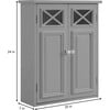 Dawson Contemporary Wooden Removable Cabinet, Gray - Cabinets - 4