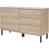 Cairo 3 Drawer Sideboard, Oak - Cabinets - 1 - thumbnail