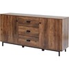 Brooklyn Sideboard with Storage Plus Metal Legs and Handles, Brown - Cabinets - 1 - thumbnail