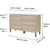 Cairo 3 Drawer Sideboard, Oak - Cabinets - 4