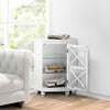 Blue Ridge Corner Wooden Floor Cabinet with Adjustable Shelves, White - Cabinets - 3