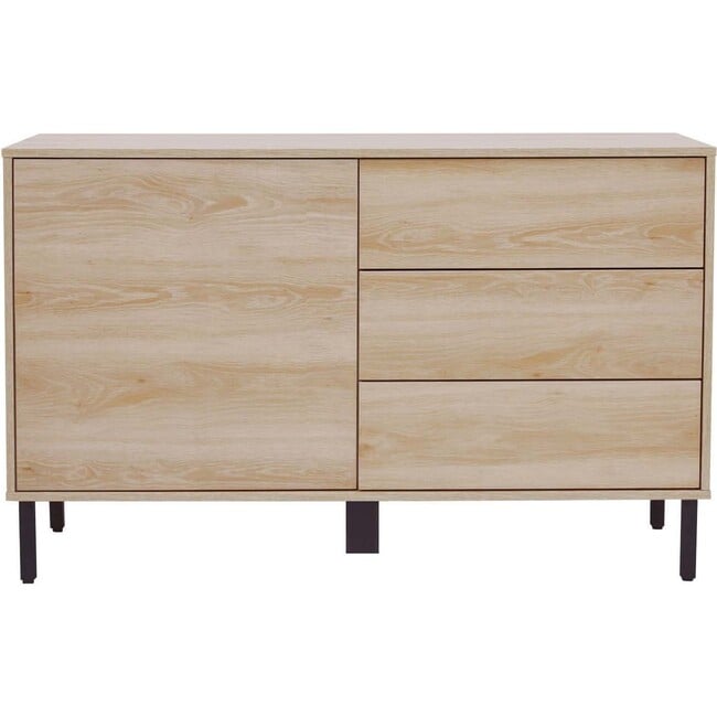 Cairo 3 Drawer Sideboard, Oak - Cabinets - 6