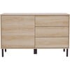 Cairo 3 Drawer Sideboard, Oak - Cabinets - 6