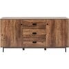 Brooklyn Sideboard with Storage Plus Metal Legs and Handles, Brown - Cabinets - 5