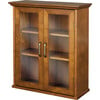 Avery Wooden 2 Door Wall Cabinet with Storage, Oiled Oak - Cabinets - 5