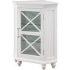 Blue Ridge Corner Wooden Floor Cabinet with Adjustable Shelves, White - Cabinets - 7