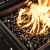 1/2 Inch Reflective Fire Glass for Fire Pits 9 lb / 4 kg Bag, Black - Outdoor Home - 2