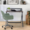 22" Folding Wooden Home Office Computer Desk with Metal Base, Natural/Black - Desks - 5