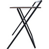 22" Folding Wooden Home Office Computer Desk with Metal Base, Natural/Black - Desks - 7