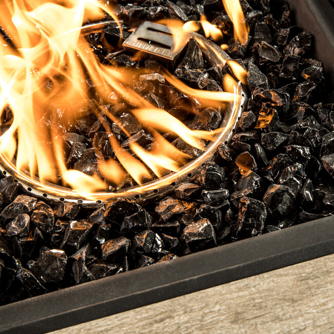 1/2 Inch Reflective Fire Glass for Fire Pits 9 lb / 4 kg Bag, Black - Outdoor Home - 5