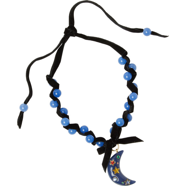 Blue Moon Glow In The Dark Necklace