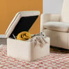 Cali Storage Ottoman,  Boucle Ivory Boucle - Ottomans - 3