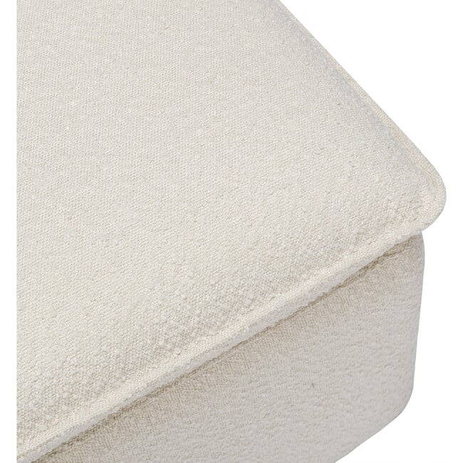 Cali Storage Ottoman,  Boucle Ivory Boucle - Ottomans - 5