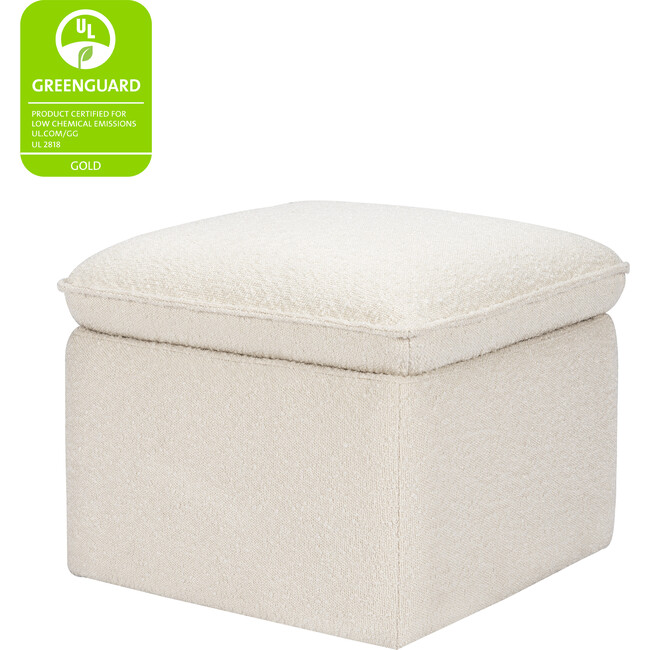 Cali Storage Ottoman,  Boucle Ivory Boucle - Ottomans - 8