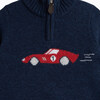 Sebastian Car Half Zip , Navy Marl - Sweaters - 4