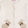 Little Bunny Cardigan, Winter White - Cardigans - 3