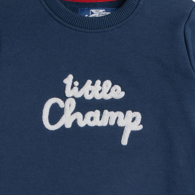 Little Champ Sweatshirt, Navy - Sweatshirts - 4