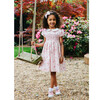 Arabella Bloom Smocked Dress, Pink Floral - Dresses - 2 - thumbnail