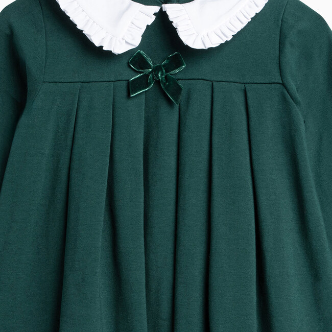 Anna Pie Crust Collar Dress, Green - Dresses - 3